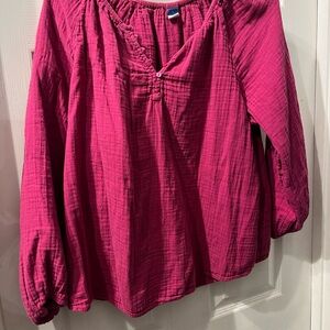 Old Navy Women's Fuchsia Blouse